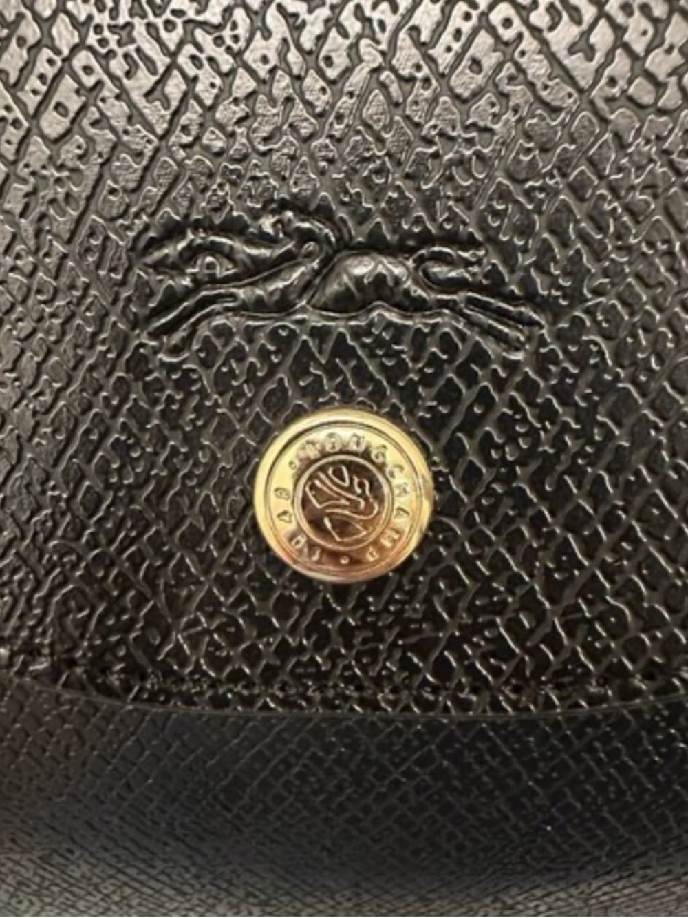 Longchamp small  purse black Tote Bag leather epure - Picture 4 of 7